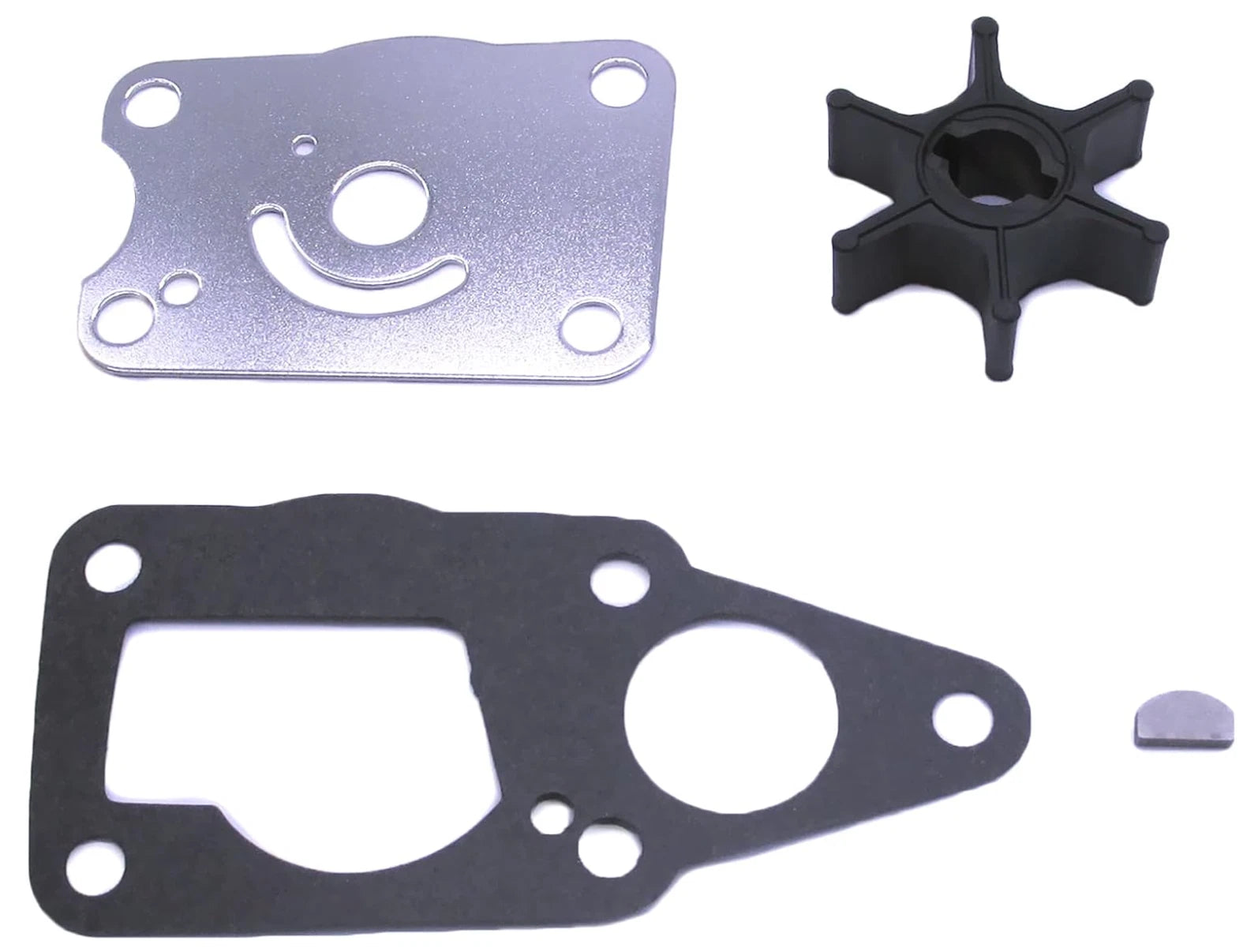 Outboard Water Pump Impeller & Plate for Suzuki 4-S (17461-98503, 17471-98610)