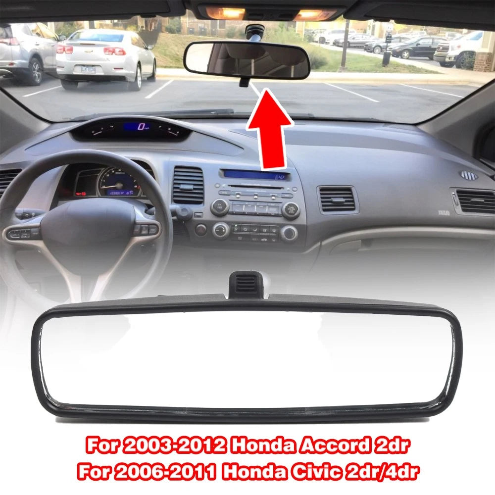 Manual Interior Rear View Mirror Black for Honda Accord (2003–2012) 1376400-SDA-A0