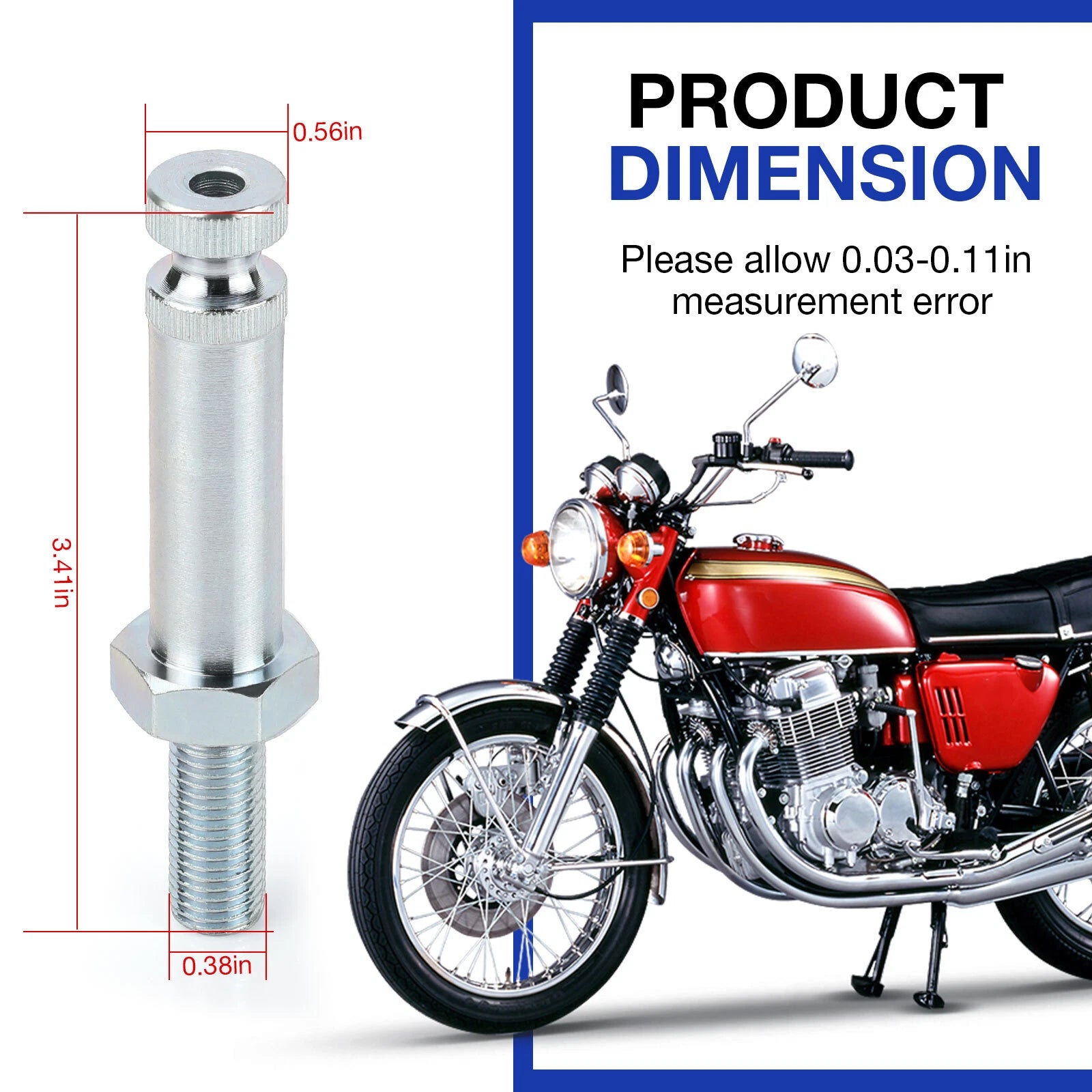 Front Turn Signal Blinker Stems for Honda CB750 CB450 SS125 XL250 XL350 (1970–1980)
