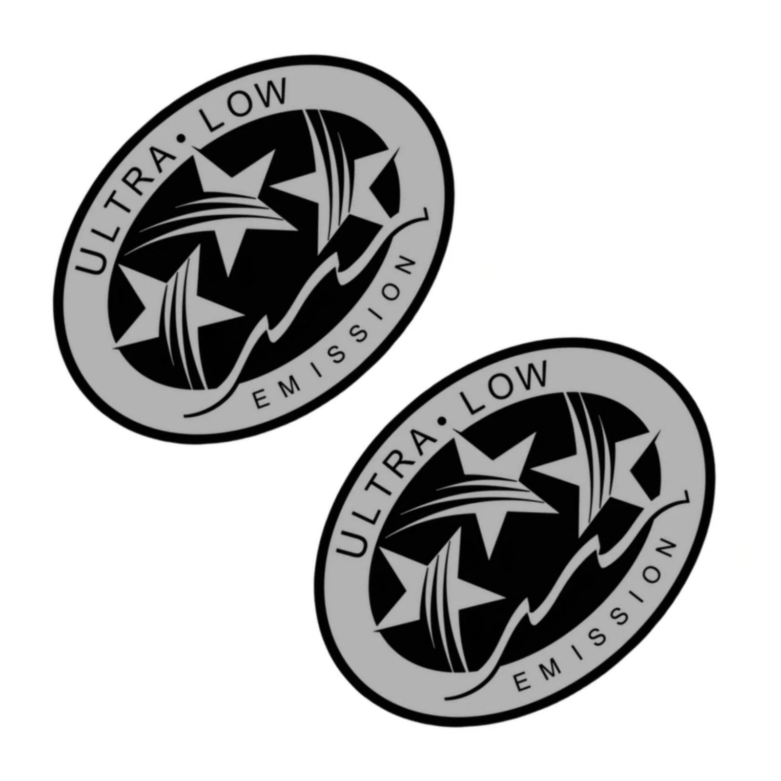 2X Outboard Graphic Sticker for Yamaha (CA DOT, Silver)