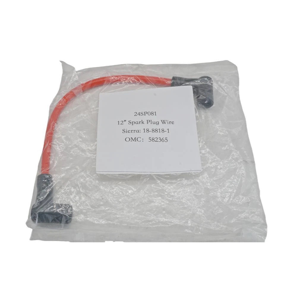 12" Spark Plug Wire H.T. Lead for Johnson Evinrude Sierra 18-8818-1 (Marine)