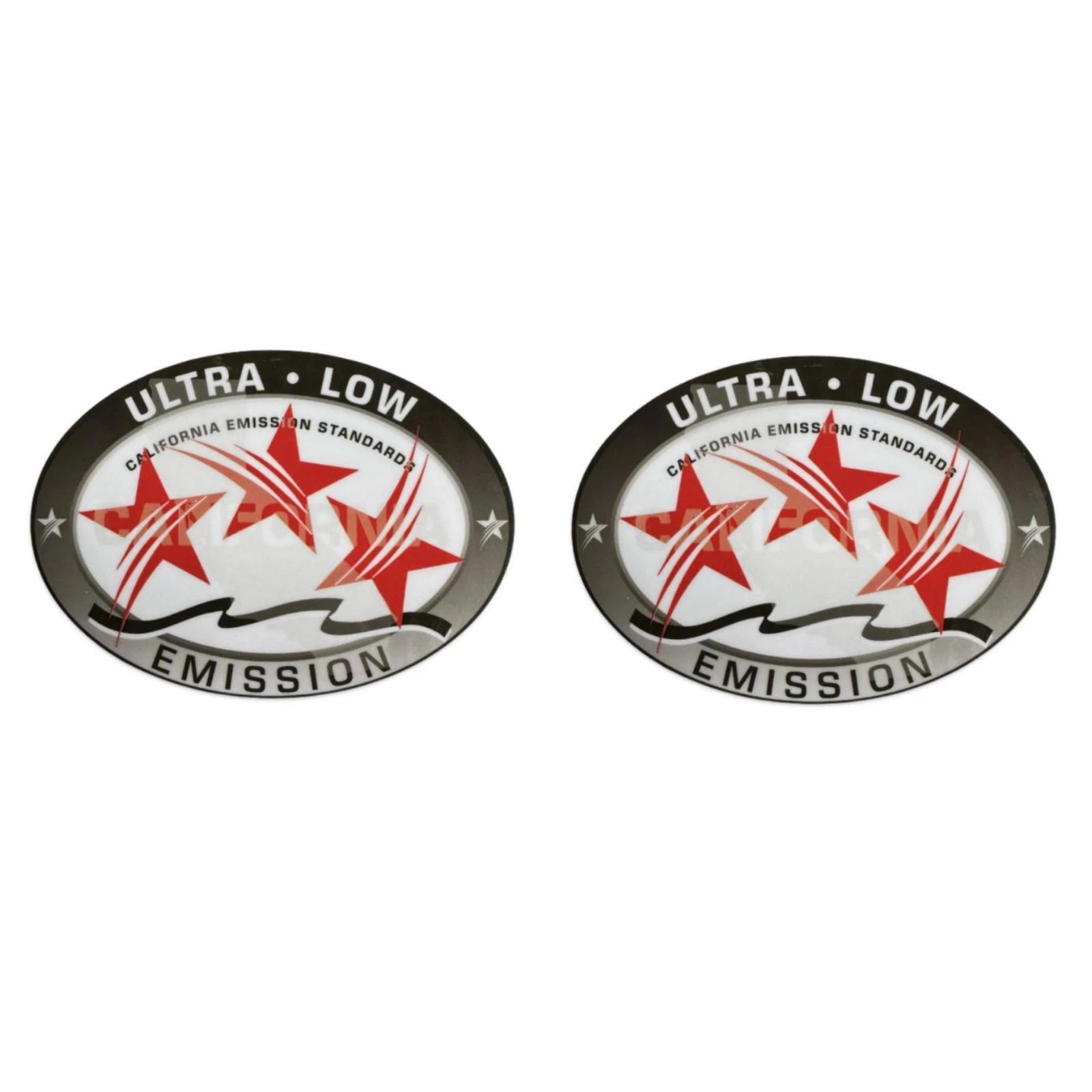2PCS Outboard Graphic Sticker Decal for Ultra Low Emission (3 Star)